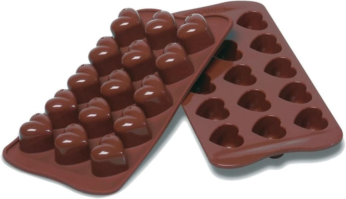 Silikomart 194690, Schokoladenpralinen, Herz, 15 Modelle Kitchen Naty Shop Hearts