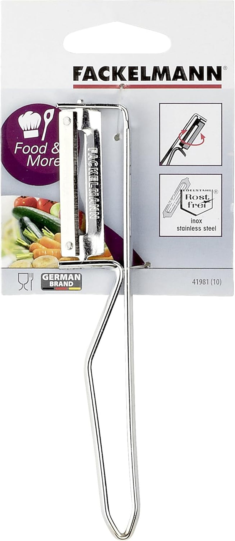 Fackelmann Universalschäler, Edelstahlklingenschäler Naty Shop