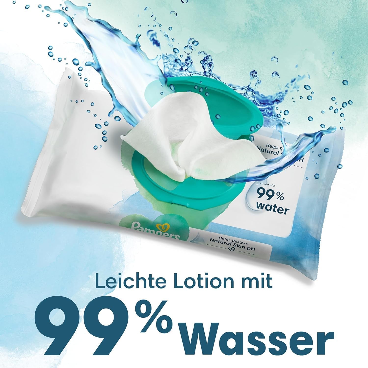 Virtuelles Paket: Harmony Größe 1 und Aqua Wet Wipes