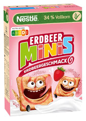 Nestlé Strawberry Minis, Vollkorngetreide mit Erdbeergeschmack, 7er-Pack (7x375g)