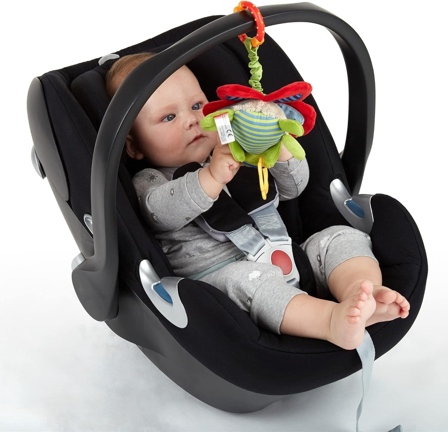 SIGIKID 42206 Fluture pandantiv Baby Activity PlayQ fete și băieți jucărie pentru copii recomandată de la 3 luni Jucarii Bebe Naty Shop