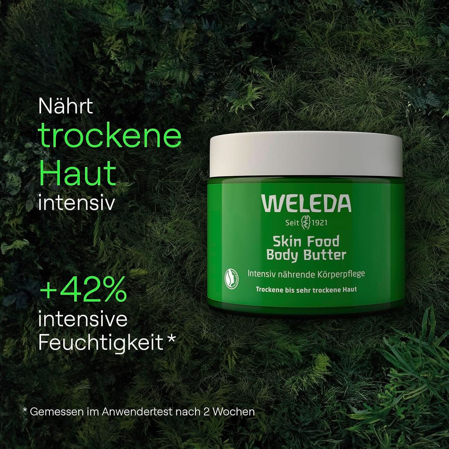 WELEDA Organic Skin Food Body Butter, Unisex-Körperpflegecreme zur Pflege trockener und rauer Haut, 150 ml Dusche und Bad Naty Shop