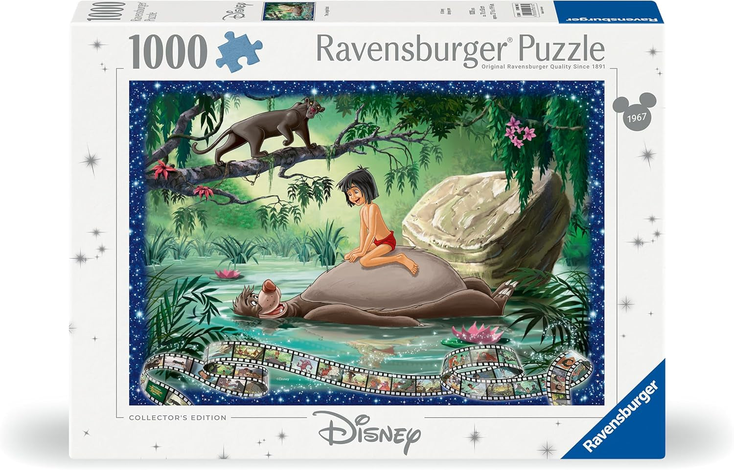 Ravensburger Puzzle 12000318 - Cartea Junglei - 1000 piese Puzzle jigsaw Disney pentru adulți și copii de peste 14 ani Puzzle Naty Shop