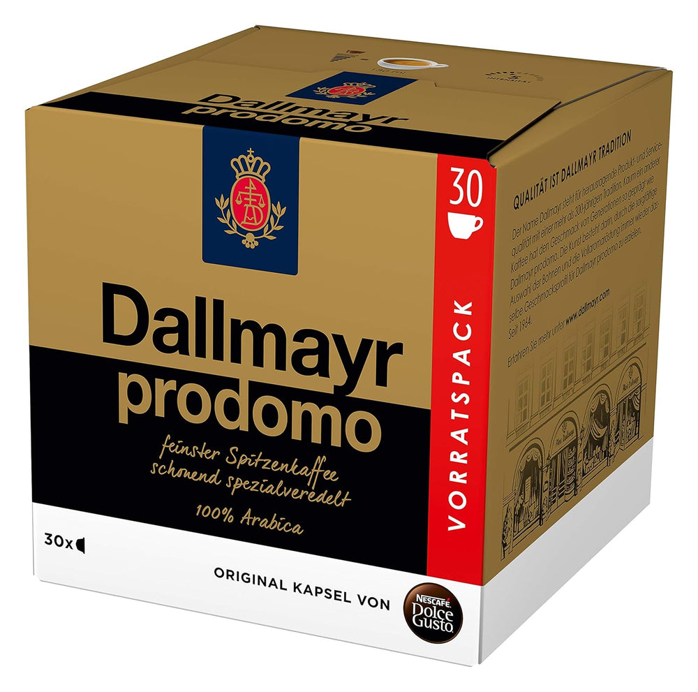 Dallmayr Crema d´Oro, XXL-Vorratsbox, 90 Kaffeekapseln, Feine Crema und vollmundiges Aroma(3 x 30 Kapseln) & Dallmayr Prodomo, XXL-Vorratsbox, 90 Kaffeekapseln (3 x 30 Kapseln)