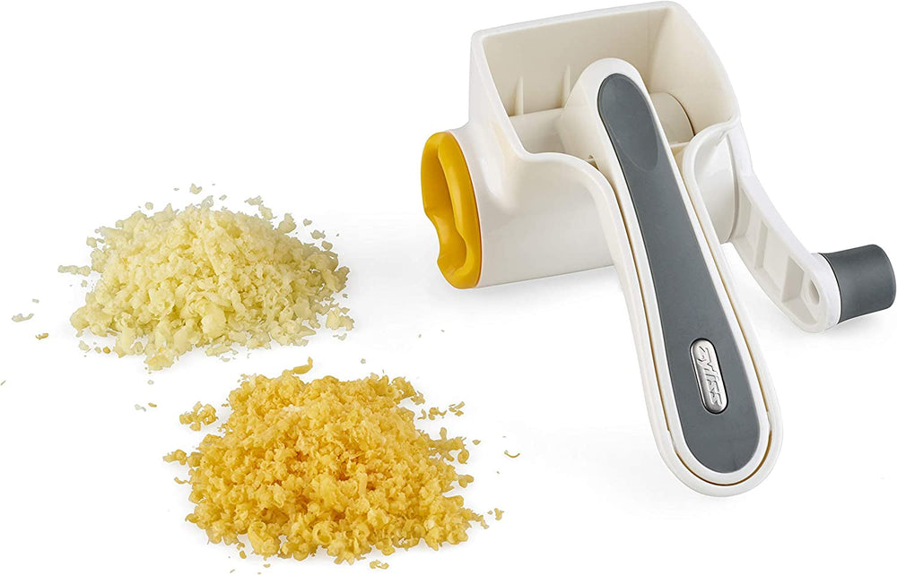 ZYLISS Classic Käsereiben E900010 Feine Edelstahltrommel 16 x 8,5 x 8,5 cm Schäler Naty Shop