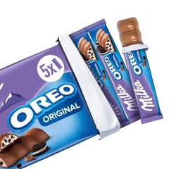 Milka & OREO Riegel – Alpenmilchschokolade mit knusprigen OREO-Keksstückchen in Milchcreme – 13 x 185g