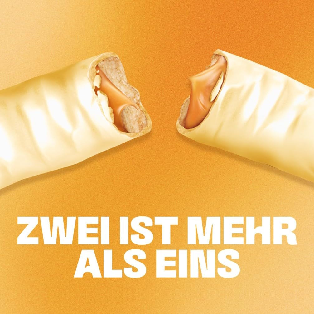 Twix weiße Schokoriegel; Karamell, Kekse, weiße Schokolade; Mehrfachpackung Pralinen; 5 Riegel (5 x 46 g)