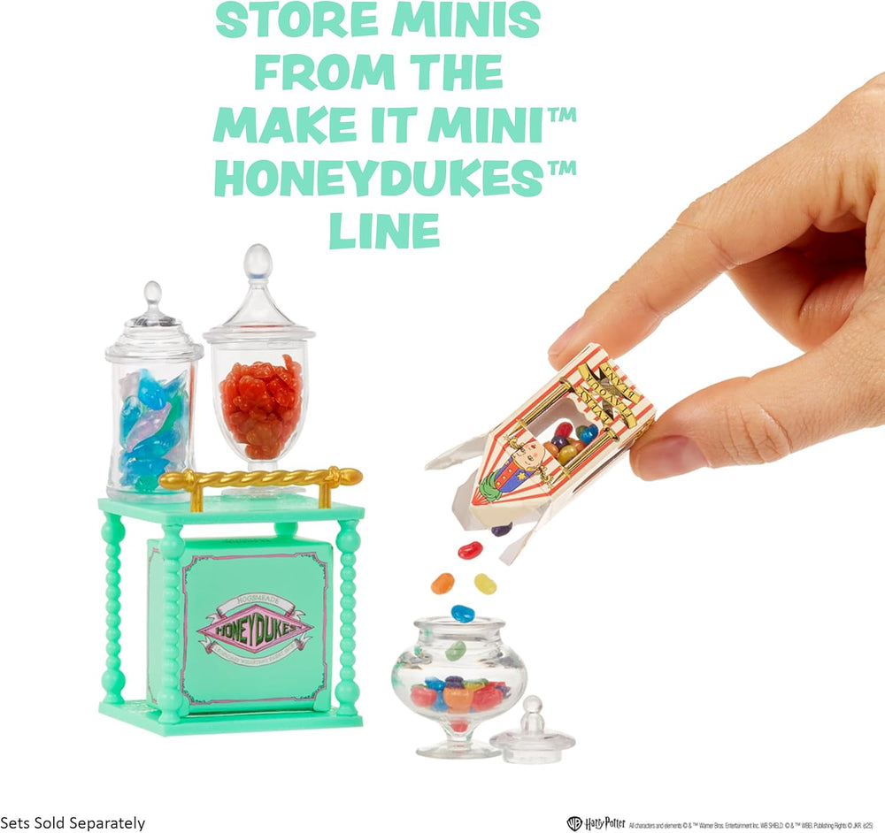 MGA's Miniverse Make It Mini Honeydukes Trolley- Harry Potter Mini-Sammlerstücke, 50+ Teile, Kunstharz-Bastelspiel, Nachgebildete Lebensmittel, Für Sammler & Kinder ab 8, Nicht ESSBAR