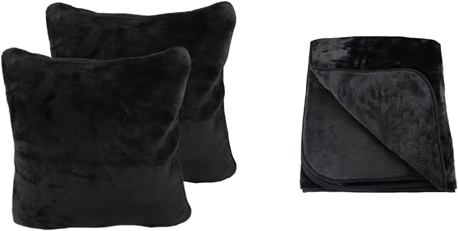 Amago - Bequeme Decke, Kaschmiroptik, 220 x 240 cm - Anthrazit Betten und Decken Amago Schwarz Bequeme Decke + Kissenbezug 220 x 240 cm