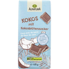 Bio-vegane Alternative zu Schokolade mit Zucker aus Kokosblüten, 100g