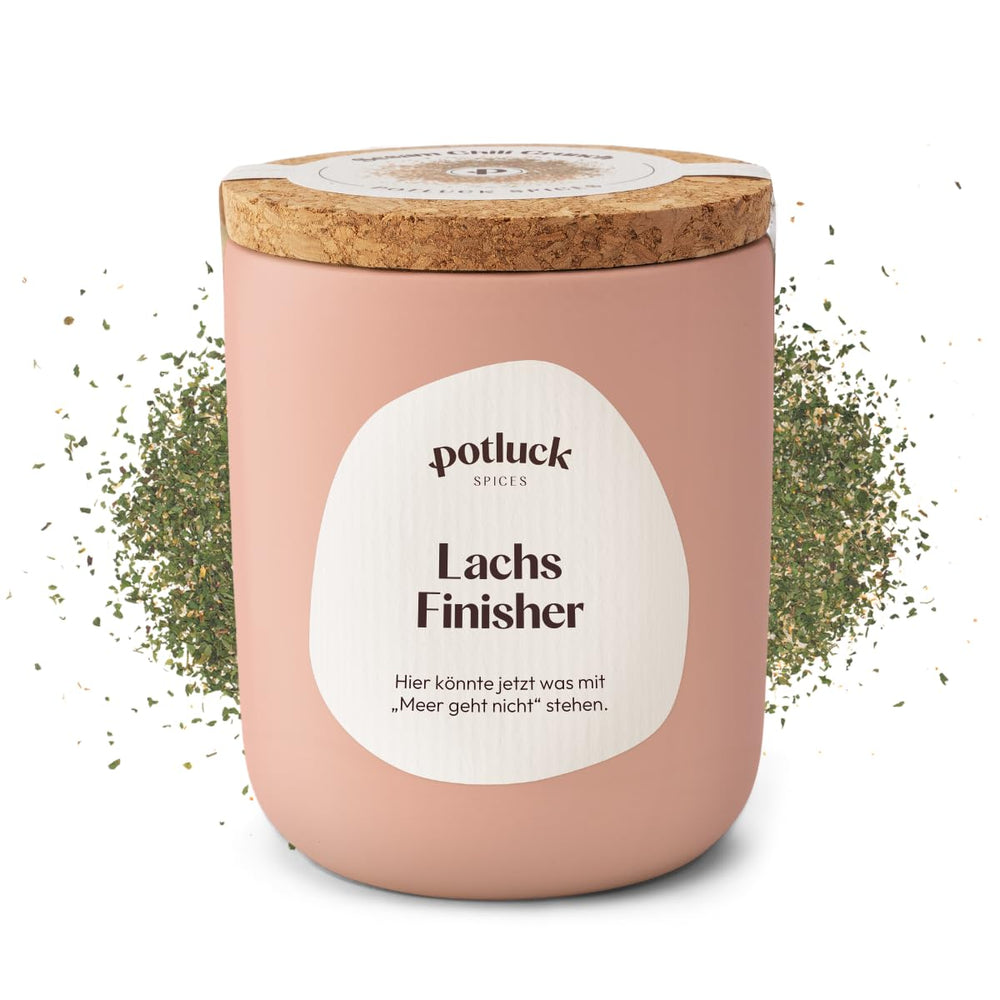 Potluck | Gewürzburger | Würzmischung im Keramiktopf | 100g | Vegan, glutenfrei und mit natürlichen Zutaten