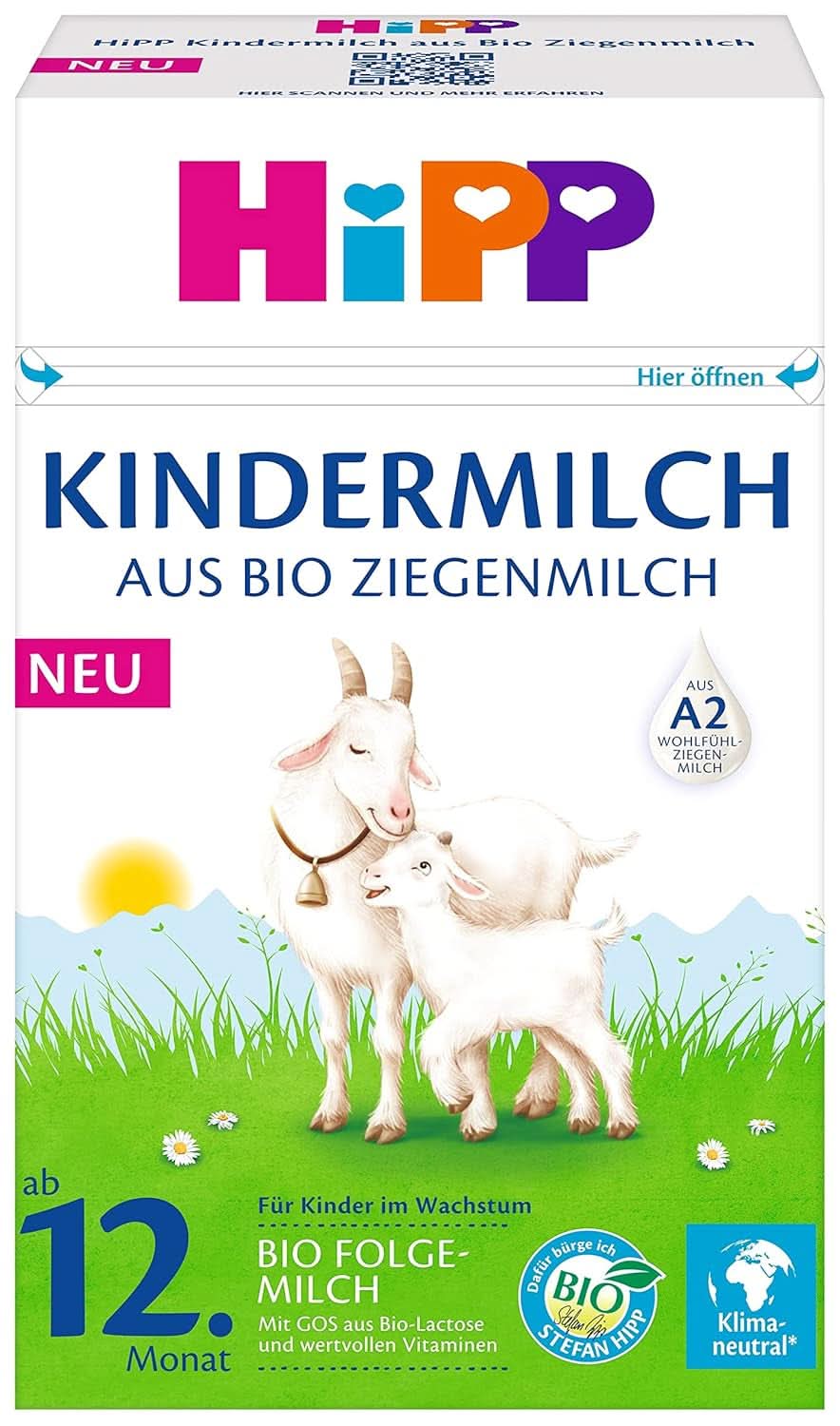 Hipp Milchnahrung aus Bio-Ziegenmilch Startermilch, 5er Pack (5 x 400 g) Mutter und Kind Naty Shop Babymilch