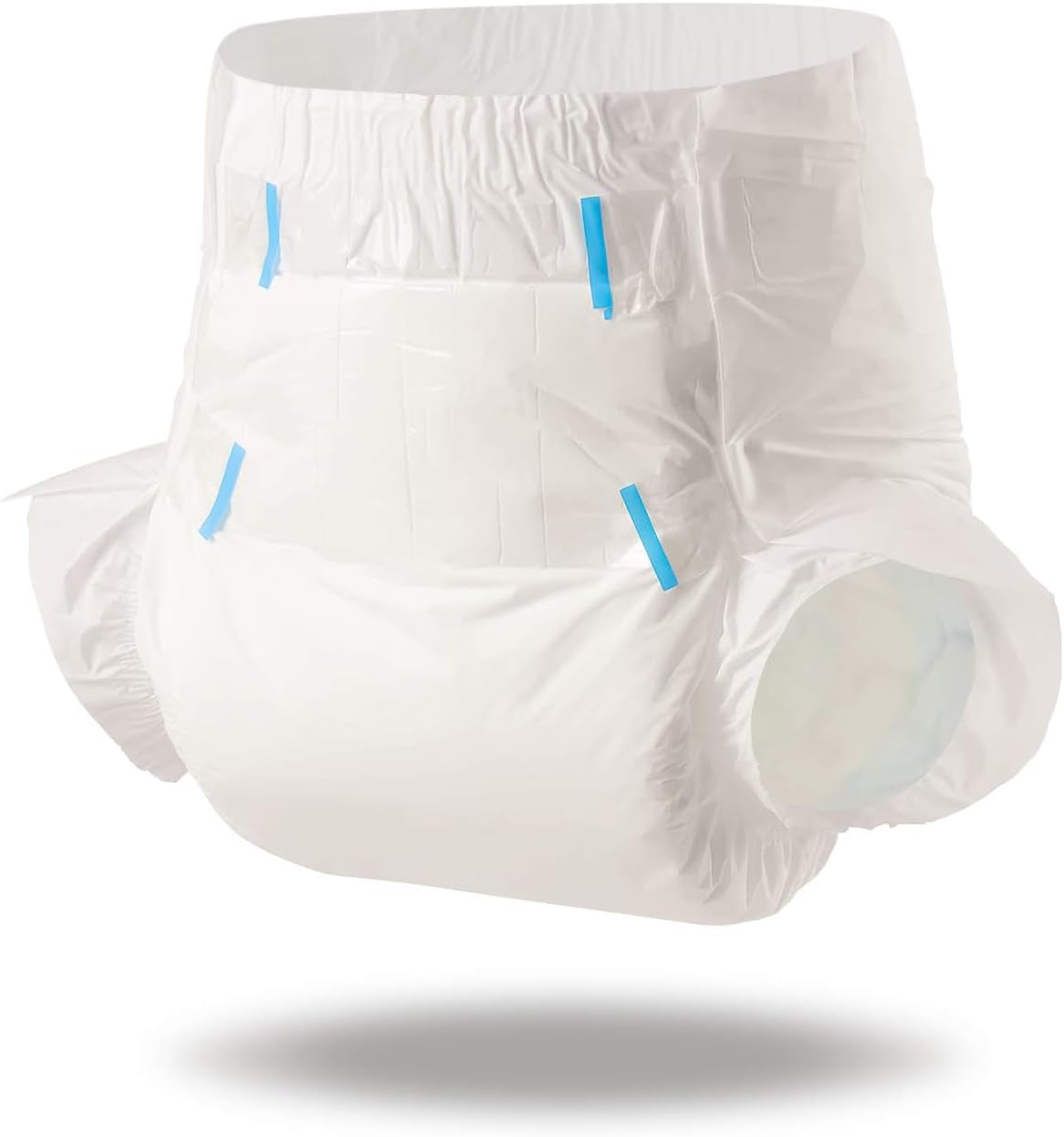 CutiePlusU Windeln für Erwachsene, trockene Oberfläche, maximale Saugfähigkeit über Nacht, Einweg-Inkontinenzwindel – Blau, Rosa, Weiß, 3er-Pack (Mittel 71–96 cm)