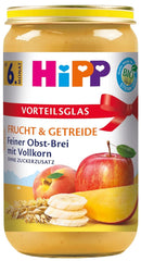 Hipp Birnen-Banane mit Keksen, 6er Pack (6 x 190 Gramm) Mutter und Kind Naty Shop 6 x 250 Gramm Feiner Früchtebrei mit Vollkornmehl