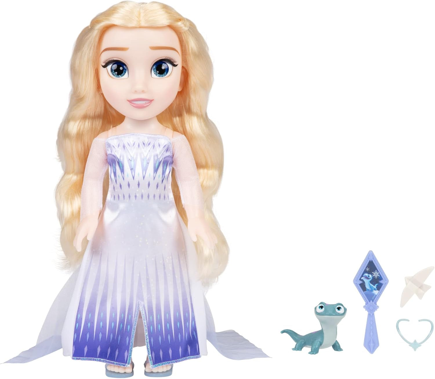 Disney Die Eiskönigin Singende ELSA Die Schneekönigin Puppe 35 cm, singt „Show Yourself“, inklusive Zubehör für zusätzlichen Spielspaß, perfekt für Mädchen ab 3 Jahren, weiß und blau