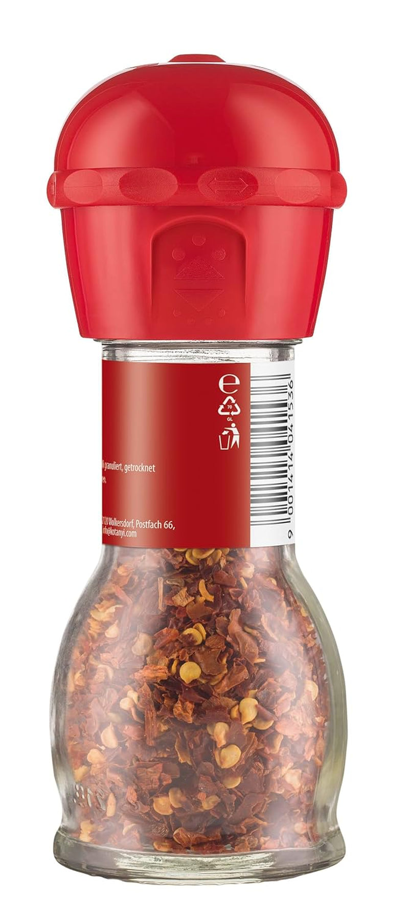 KOTÁNYI Chili Birdseye Pepperoncini Mühle, scharf zum frischen Mahlen, 1er Pack (1 x 27g)