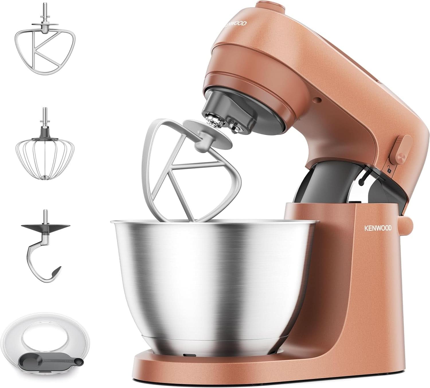 Kenwood Multipro Go FDP22.130GY, Kompakt-Küchenmaschine Nur 30Cm Hoch, Zum Schneiden, Reiben, Pürieren Und Teig Kneten, Express-Serve, 1,3 L Arbeitsbehälter, 650 W, Blau Mama si Copilul Naty Shop Rot Küchenmaschine