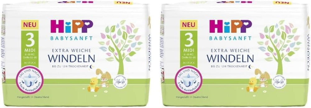 Windeln Midi 3 Single (2er Pack) Mutter und Kind Naty Shop