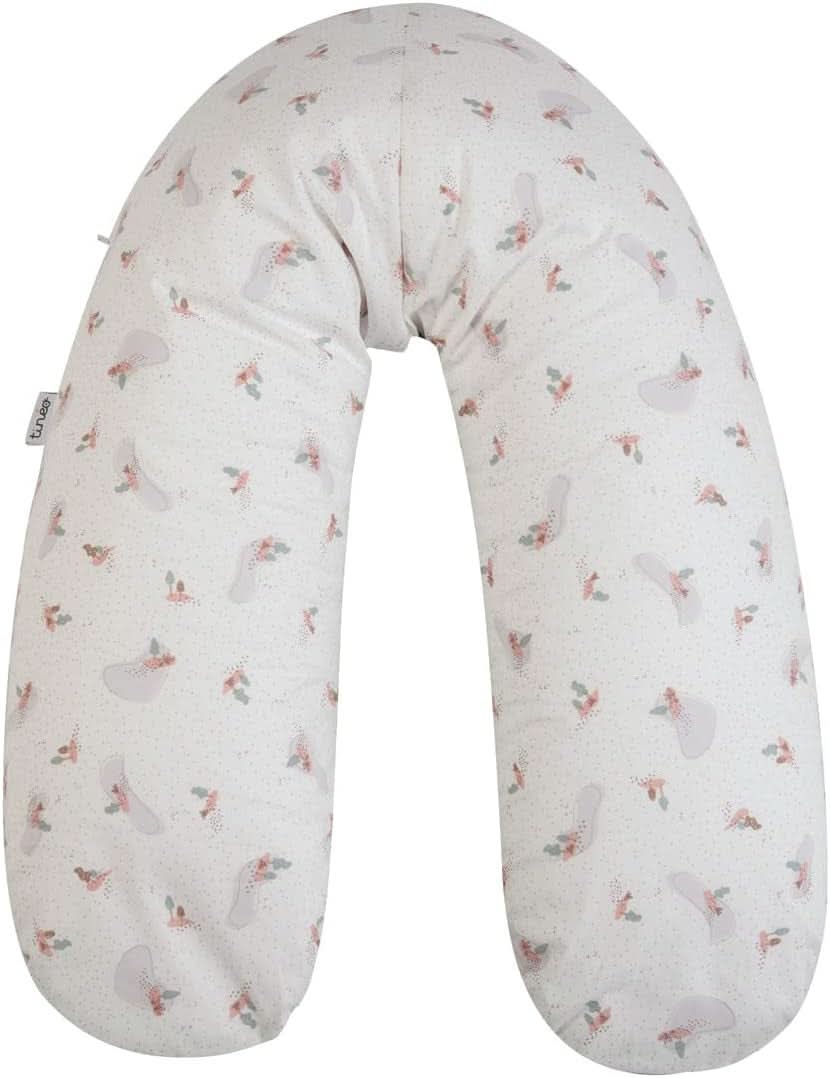 Schwangerschaftskissen - Stillkissen - 2 in 1 Multifunktionskissen - Abnehmbarer Bezug 78 x 44 cm Zubehör Essen und Stillen Bebe Naty Shop