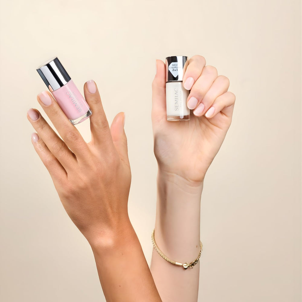 Glättende Basis Semilac 9 ml – Glättende Basis für klassischen, ausgleichenden, stärkenden und selbstnivellierenden Nagellack