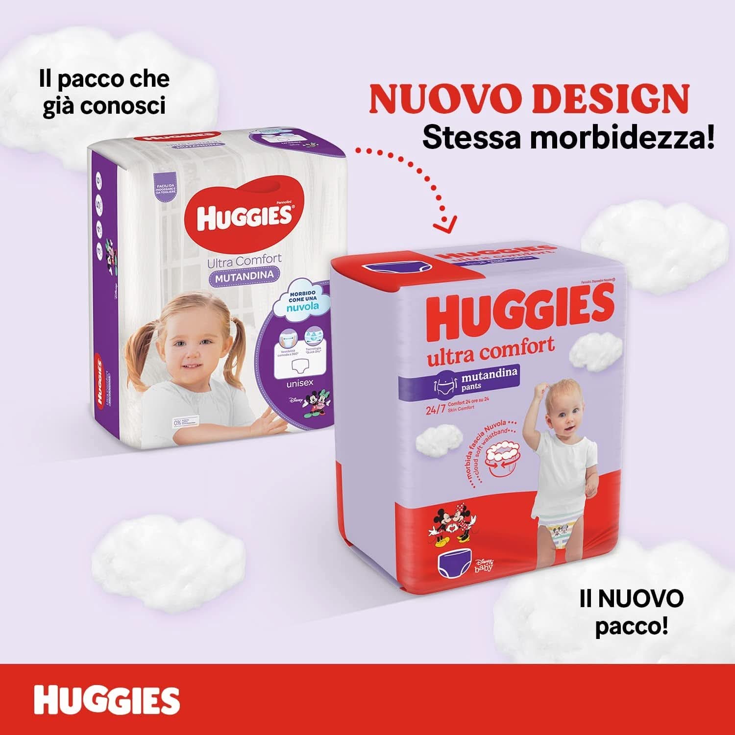 Huggies Ultra Comfort Windelhosen, Größe 4 (9–14 kg), Packung mit 72 Windelhosen, Mutter und Baby, Naty Shop