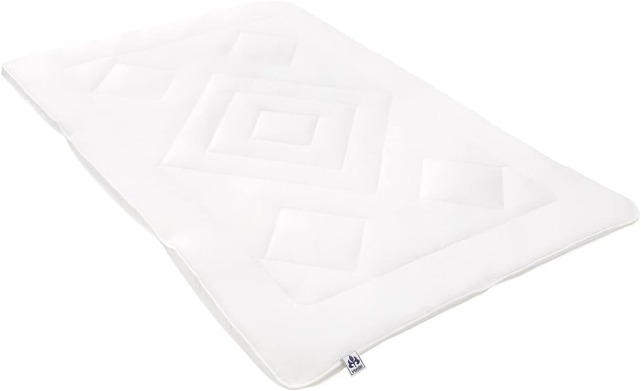 Irisette Noblesse Bettdecke für alle Jahreszeiten – Made in Germany – Steppdecke mit Bezug aus reiner Baumwolle, 135 x 200 cm, Öko-Tex-zertifiziert. Bettdecken und Steppdecken Naty Shop Single 155 cm x 200 cm 4 Jahreszeiten