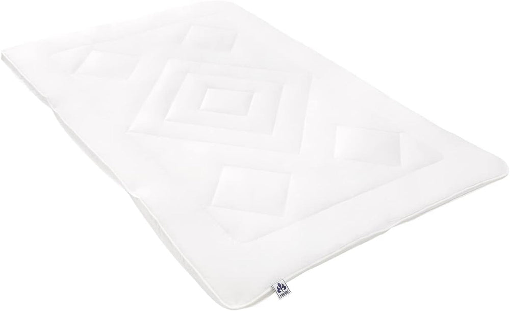 Irisette Noblesse Bettdecke für alle Jahreszeiten – Made in Germany – Steppdecke mit Bezug aus reiner Baumwolle, 135 x 200 cm, Öko-Tex-zertifiziert. Bettdecken und Steppdecken Naty Shop Single 155 cm x 200 cm 4 Jahreszeiten