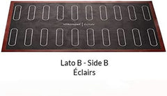 Silikomart Professionelle, mikroperforierte Silikonmatte zum Backen von Eclair Two Girls, 58,3 x 38,4 cm, Küche Naty Shop