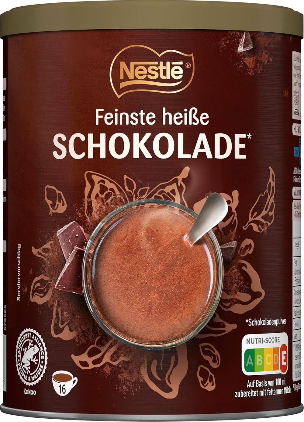Feinste heiße Schokolade von Nestlé, 1 Packung (1 x 250 g) Kakao und heiße Schokolade Naty Shop 250 Gramm Schokolade