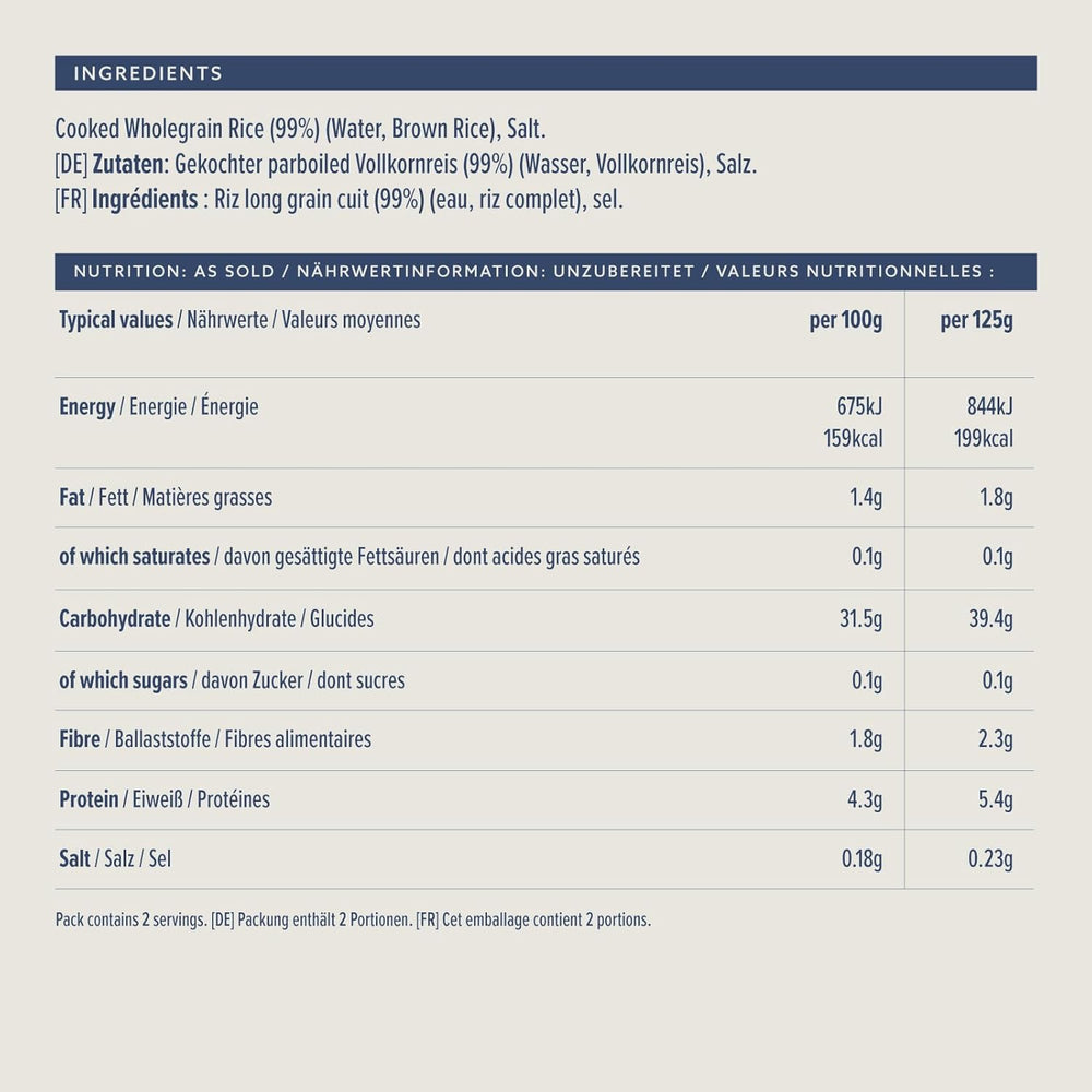 Brauner Reis von Amazon, 250g