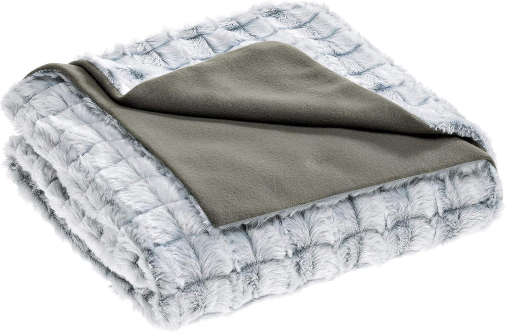 Aqua-Textil Flauschige Kuscheldecke 150 x 200 cm Grau Weiß Melange Plüsch-TV-Decke Tagesdecke Sherpa-Fleece Öko-Tex Ottawa Betten und Decken Besuchen Sie den aqua-textil-Store Grau Bequeme Decke Xxl 200 x 220 cm