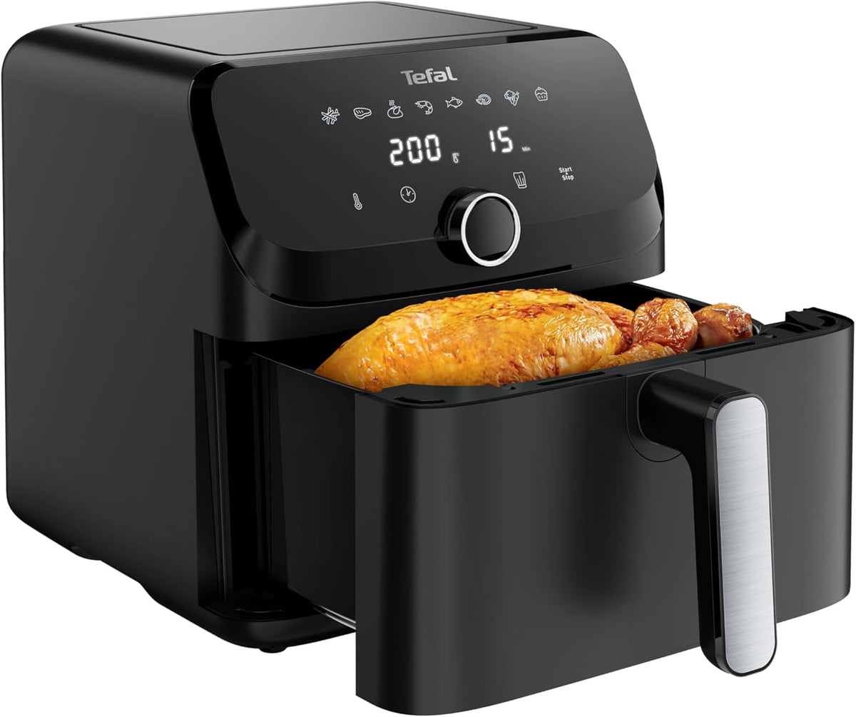 Tefal Easy Fry Mega Heißluftfritteuse, 7,5 Liter Fassungsvermögen, bis zu 8 Personen, EY8558E0 Appliances Naty Shop Standardtitel
