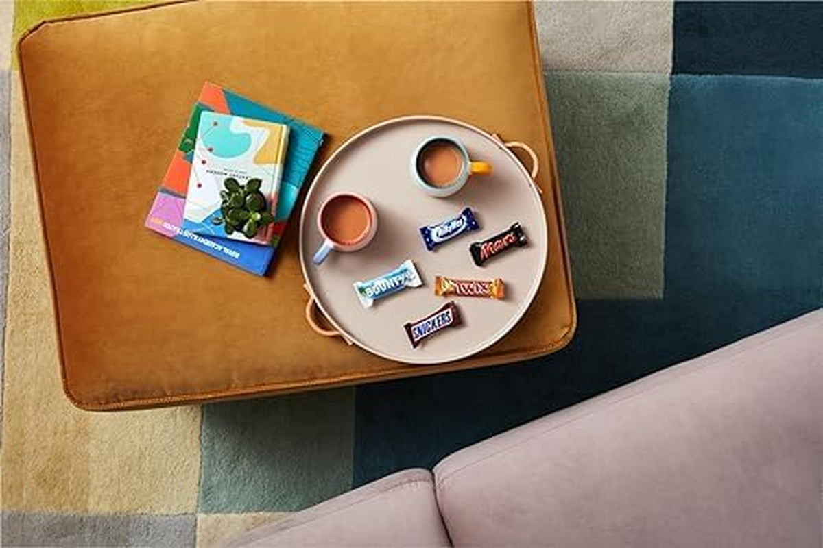 Mini-Mischschokoladen-Großpackung, Schokolade, 35 Mini-Schokoladensnacks (Mars, Snickers, Bounty, Twix, Milky Way) als Süßigkeiten, Schokoladengeschenk, Bonbonbox (710 g)