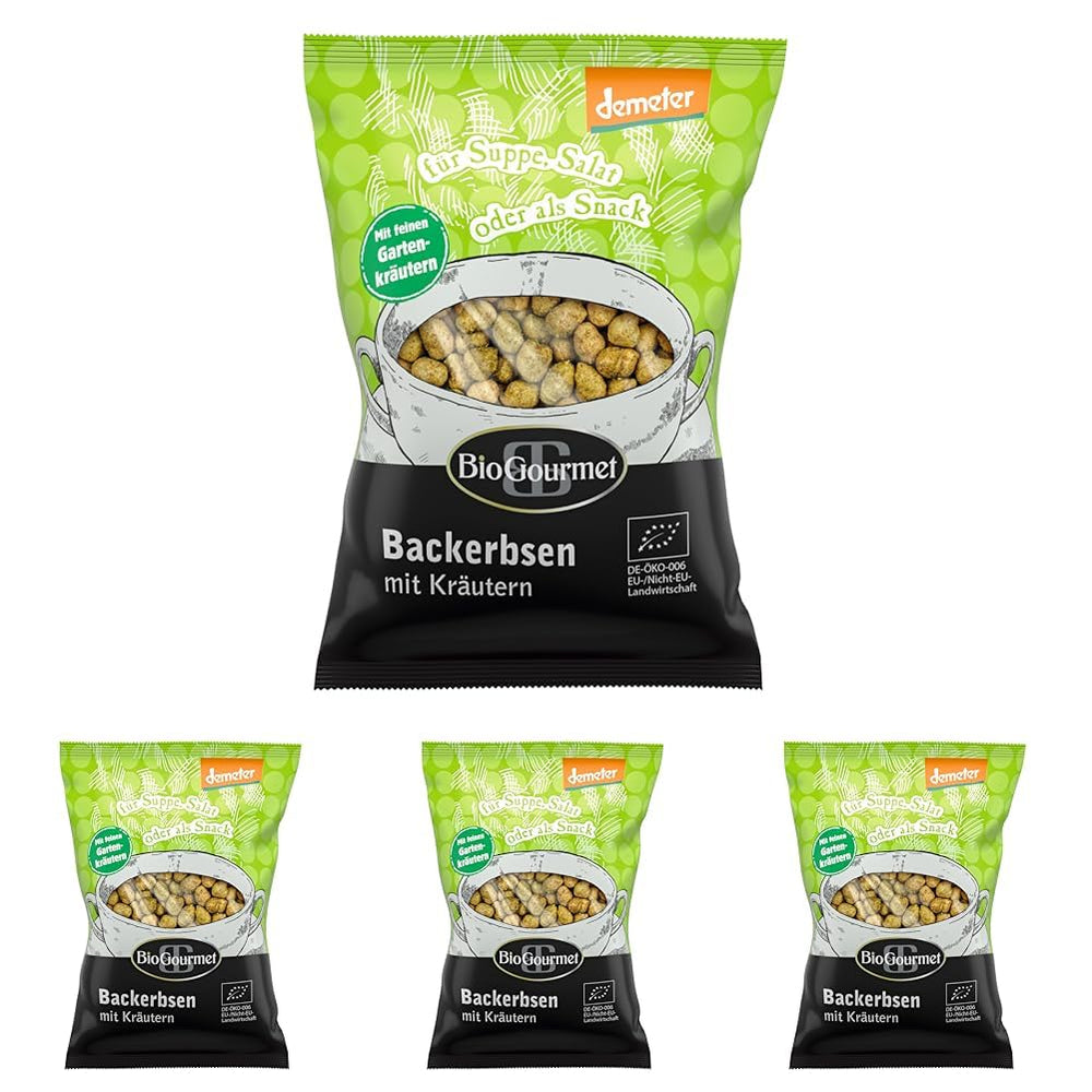 BioGourmet Croutons mit Kräutern, für Suppe, Salat oder als Snack, Bio, Demeter, 100g