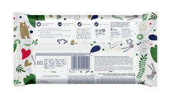 Kindii Natural Balance Feuchttücher für Babys – (1 x 60 Stk.) Feuchttücher für Babys und Kinder – Schützend, Aloe Vera, zarter Duft – 60 Stk.