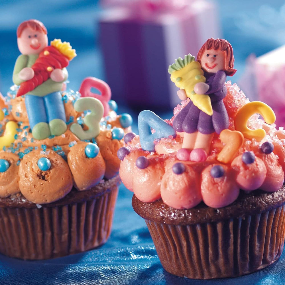 Günthart, 8 Zuckerfiguren zum Schulanfang und Buchstaben, 115 Gramm Streusel Naty Shop