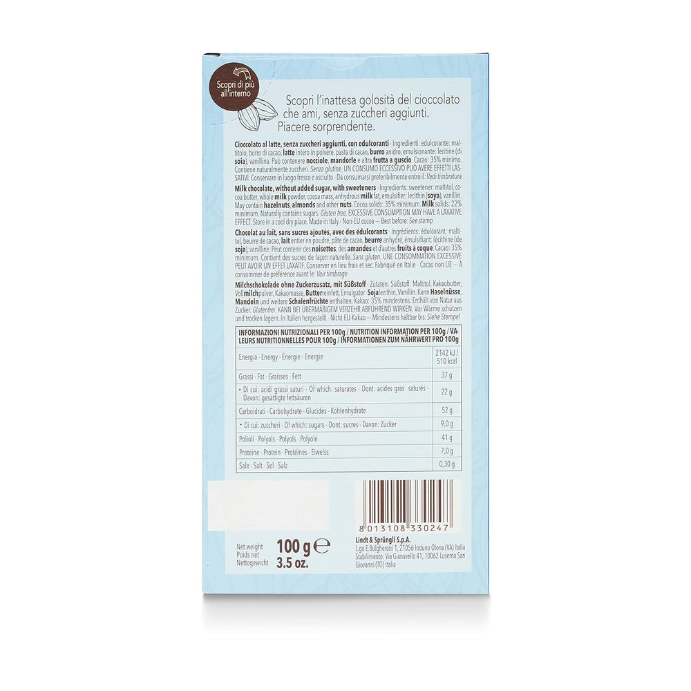 Laktoseriegel, ohne Zuckerzusatz, 100g