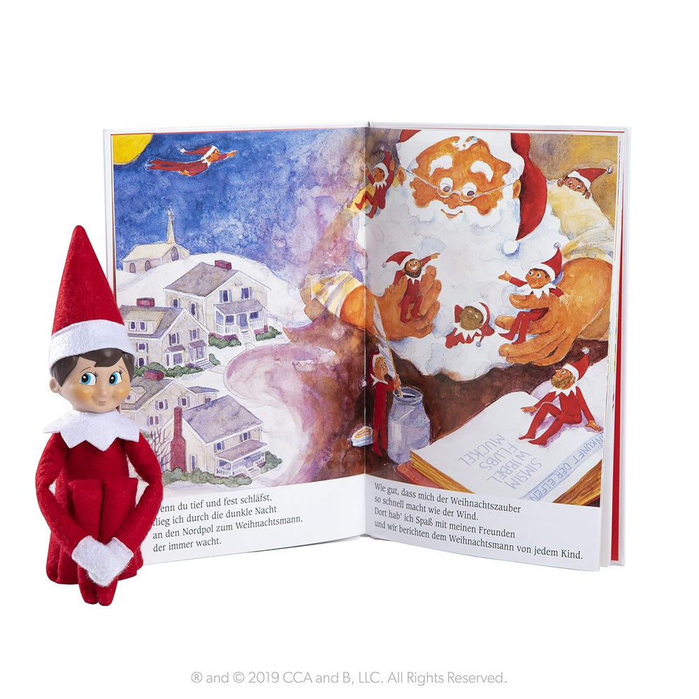 The Elf on the Shelf® Eine Weihnachtstradition | Junge mit blauen Augen | inkl. Zauberhaft illustriertes Buch, Erinnerungsbox & offizieller Adoptionsurkunde