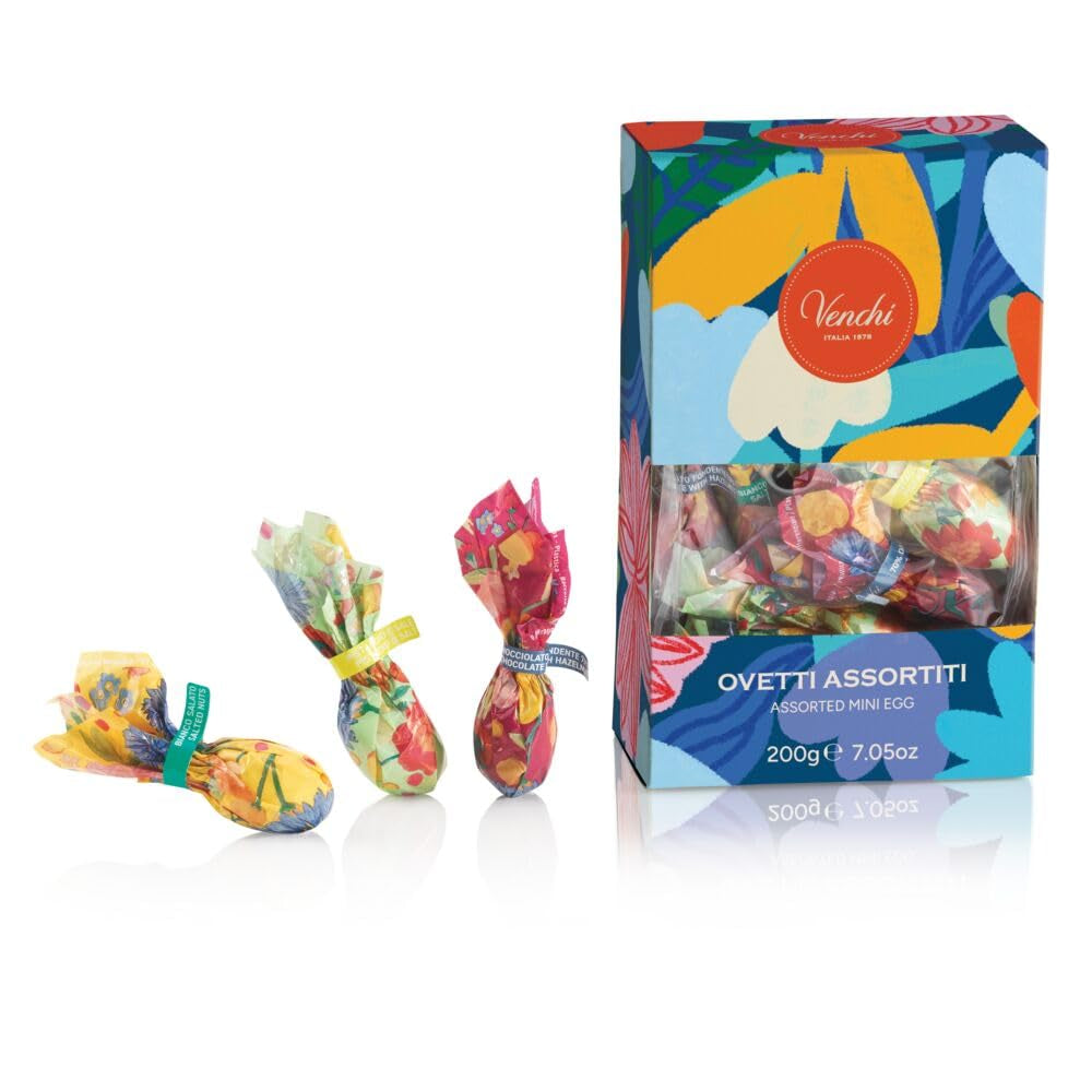 Geschenkbox mit Ovetti di Cioccolato-Kollektion Camelia 200 g