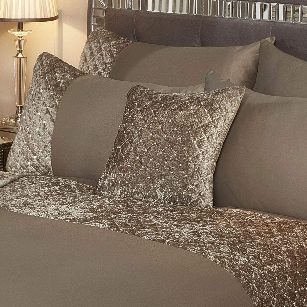 Emma Barclay Glamour Bettwäsche-Set für Doppelbett, Nerz, Polyester, Creme Emma Barclay Betten und Bettdecken