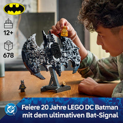 LEGO DC Batman: Batman Logo – Superhelden Spielzeug mit Minifiguren – Kreativer Modellbau für Jungen und Mädchen – DIY Deko für Kinderzimmer – Geschenk für Fans ab 12 Jahren – 76330