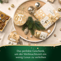 Lindt-Schokolade | Schachtel mit Goldstück-Pralinen | 180g | 18 Pralinen in 10 Sortimenten als feine Pralinen-Sortierung, teilweise mit Alkohol | Premium-Geschenkbox mit Weihnachtspralinen
