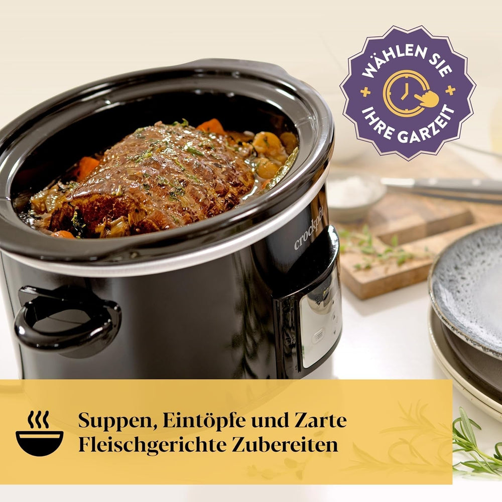 Crockpot digitaler Slow Cooker, 3,5 l (3 bis 4 Personen), CSC113X Slow Cooker Naty Shop