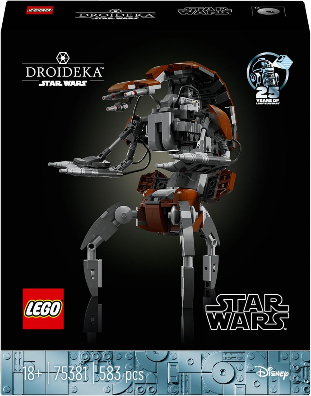 LEGO Star Wars Droideka-Set, Droiden-Modellbausatz für Erwachsene, Schreibtischdekoration, Sammlerstück, Geschenkidee für Männer und Frauen 75381 Bausets Besuchen Sie den LEGO-Store
