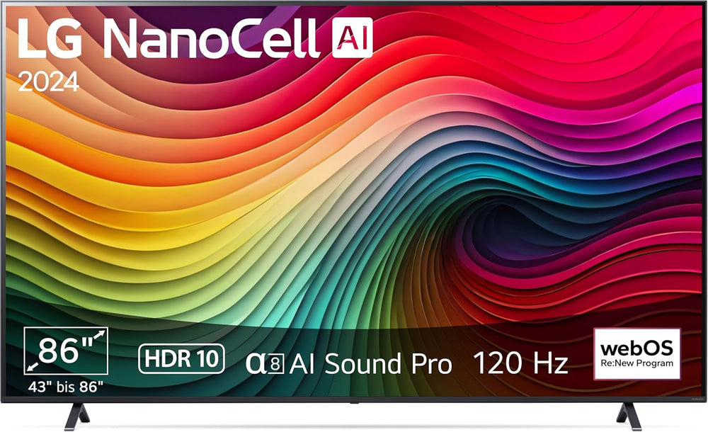 Televizor LG 50NANO80A6B, 50 inch (127 cm), 4K NanoCell AI TV (procesor α7 Gen8 4K AI, webOS 25, 60Hz) [Anul modelului 2025]