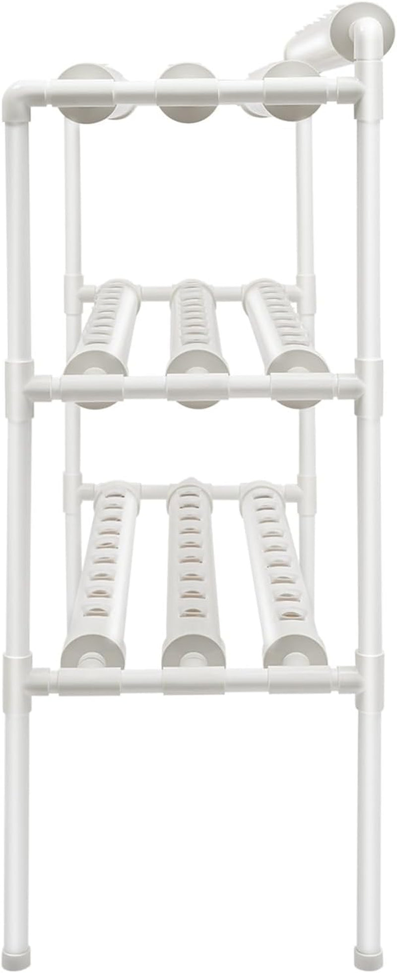 3-lagiges Hydrokultur-Anbauset mit 90/108 Pflanzpositionen und Wasserpumpe, erdlose PVC-Pflanzenanbausysteme, Hydrokultur-Anbausets für Gemüse und Obst (108 Pflanzpositionen)