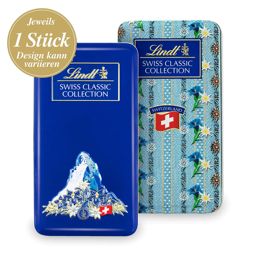 Lindt Swiss Classic Collection Schokoladenbox | Milchschokoladentafeln | Mini-Schokoriegel | 185g | Schokoladengeschenk