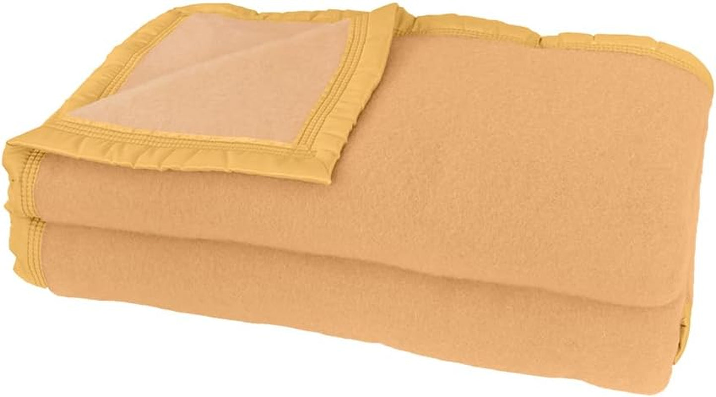 Poyet Motte AUBISQUE Pătură Lână But/Champagne, Lână, Mazăre/Champagne, 240X180 Cm Plapumi si pilote Naty Shop