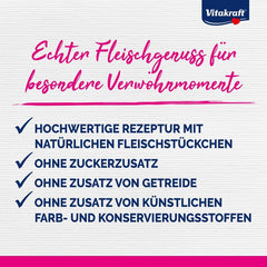 Vitakraft Poésie Délice, Country Selection, Nassfutter Katze, Katzennassfutter Gelee, mit Huhn, mit Rind (1 Paket mit 6x 85g)