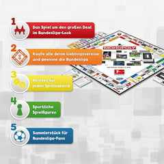 Winning Moves Monopoly Bundesliga Edition – Monopoly-Fanspiel – Familien-Strategiespiele Bundesliga Edition – 2+ Spieler ab 8 Jahren – Deutsch
